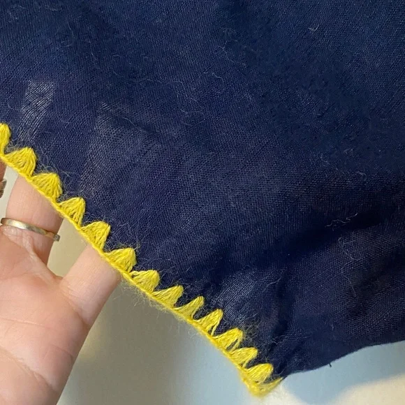 J. Crew Navy Dress with Colorful Tassels - Picture 3 of 4